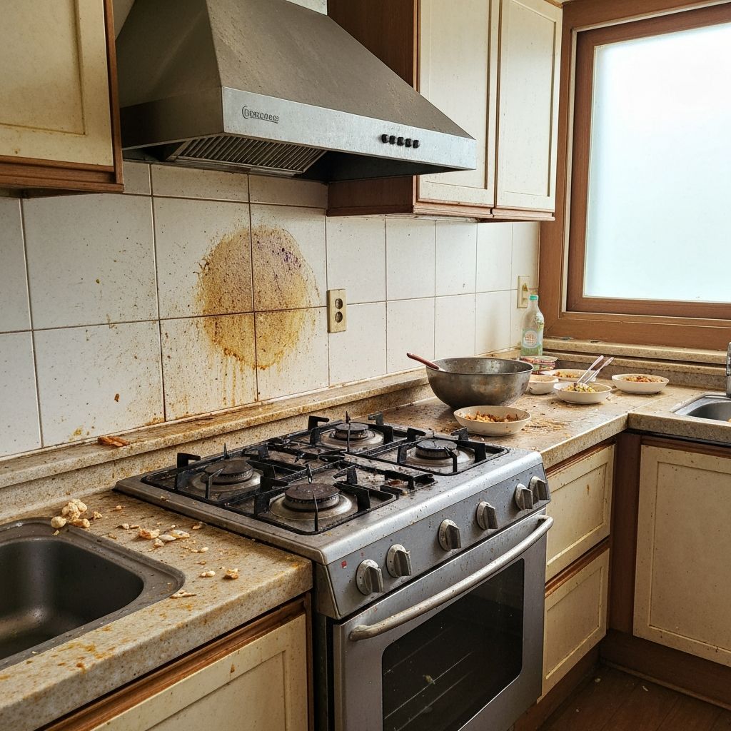 주방청소 청소 전